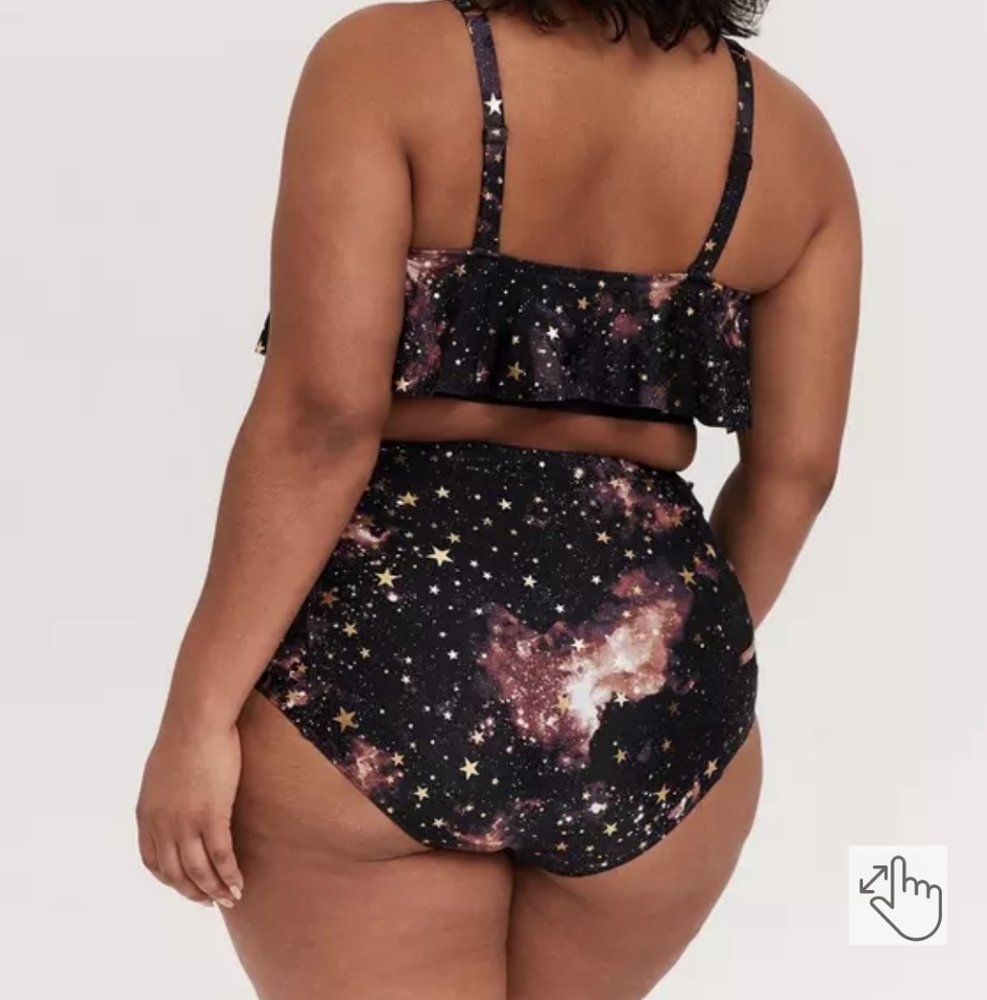 Torrid 5x Swim Top Celestial Foil - Picture 4 of 11